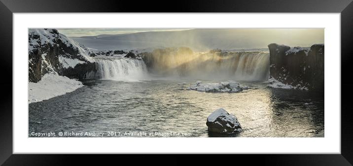 Godafoss Framed Mounted Print by Richard Astbury