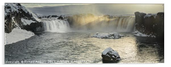 Godafoss Acrylic by Richard Astbury