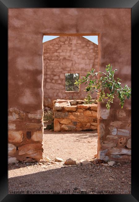 Kanyaka Homestead Ruins Framed Print by Carole-Anne Fooks