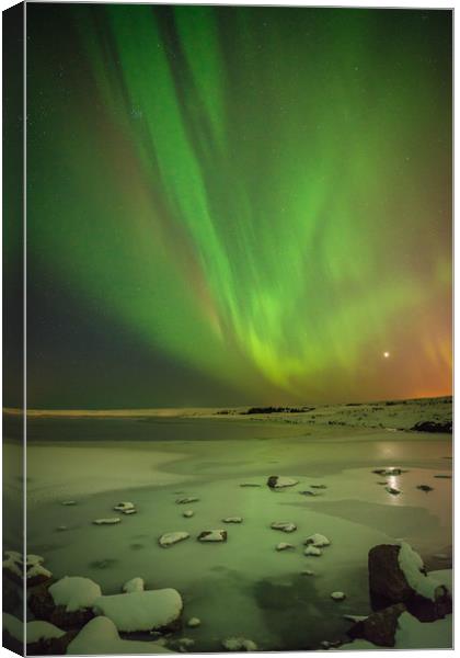 Aurora Borealis or Northern Lights. Canvas Print by Natures' Canvas: Wall Art  & Prints by Andy Astbury