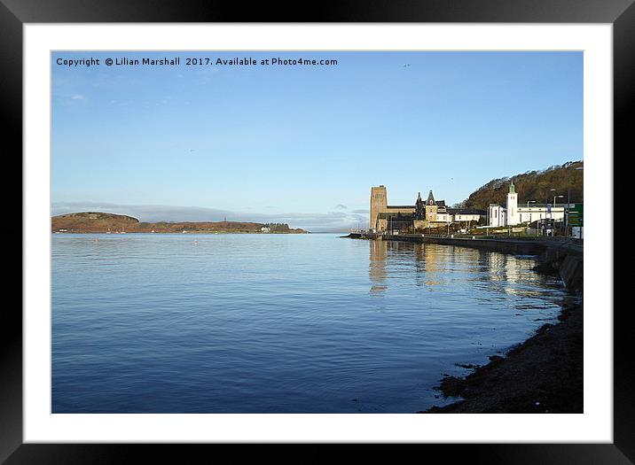 Oban Harbour, Scotland. Framed Mounted Print by Lilian Marshall
