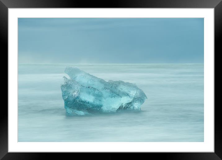 Glacial Iceberg Seascape. Framed Mounted Print by Natures' Canvas: Wall Art  & Prints by Andy Astbury