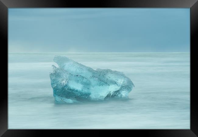 Glacial Iceberg Seascape. Framed Print by Natures' Canvas: Wall Art  & Prints by Andy Astbury