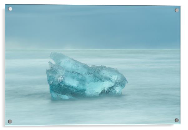 Glacial Iceberg Seascape. Acrylic by Natures' Canvas: Wall Art  & Prints by Andy Astbury