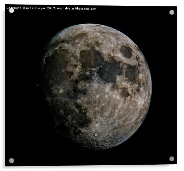 Moon Struck Acrylic by richard sayer