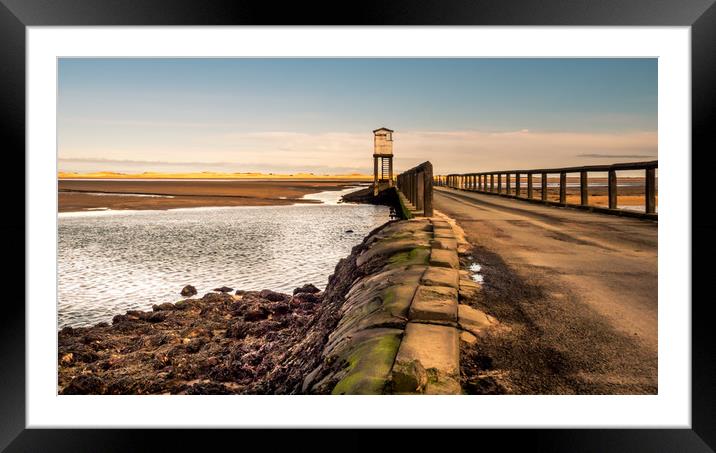 Refuge of Lindisfarne Causeway Framed Mounted Print by Naylor's Photography