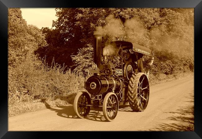 Fowler Traction Engine Framed Print by Alan Barnes
