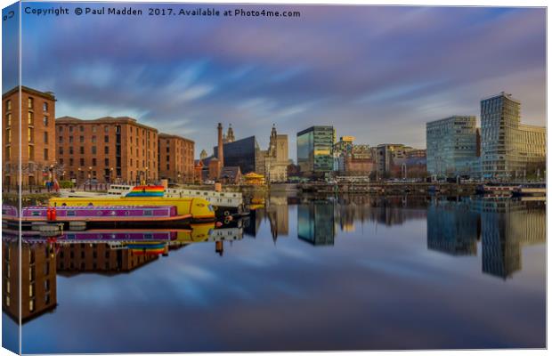Salthouse Dock Long Exposure Canvas Print by Paul Madden