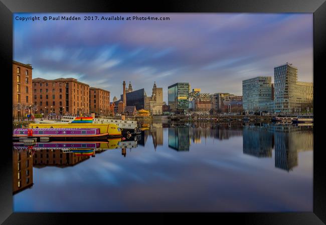 Salthouse Dock Long Exposure Framed Print by Paul Madden
