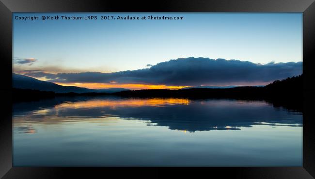 Loch Garten Sunset Framed Print by Keith Thorburn EFIAP/b