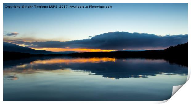 Loch Garten Sunset Print by Keith Thorburn EFIAP/b
