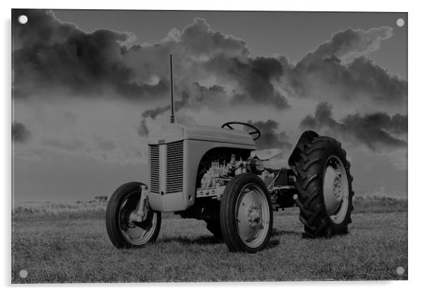 1954 Ferguson TEF 20 Tractor Acrylic by Alan Barnes