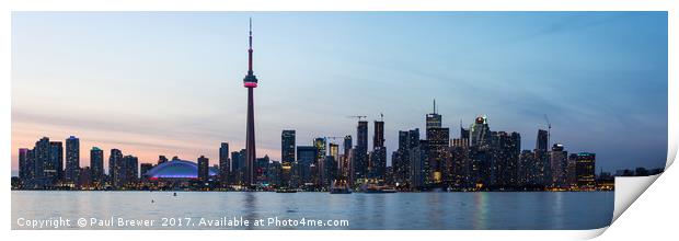 Toronto CN Tower  Print by Paul Brewer