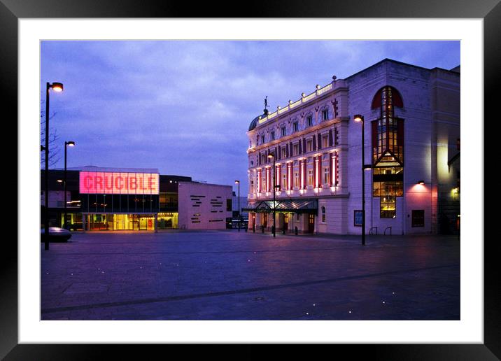 Sheffield Theaters Framed Mounted Print by Chris Watson