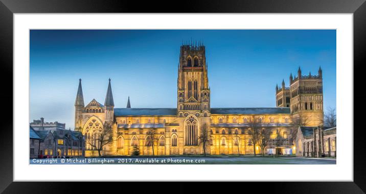 Durham Cathedral Framed Mounted Print by Michael Billingham