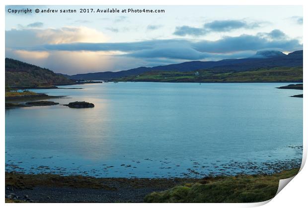 LOCH'S OF SKYE  Print by andrew saxton