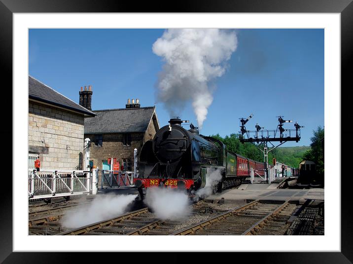 Southern Railway No 825 at Grosmont Framed Mounted Print by Alan Barnes