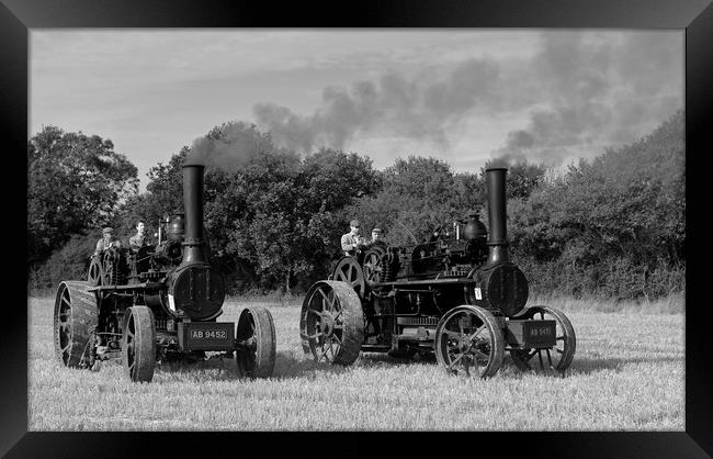 Steam ploughing engines Framed Print by Alan Barnes