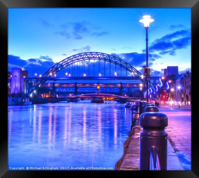 Newcastle Quayside Framed Print by Michael Billingham