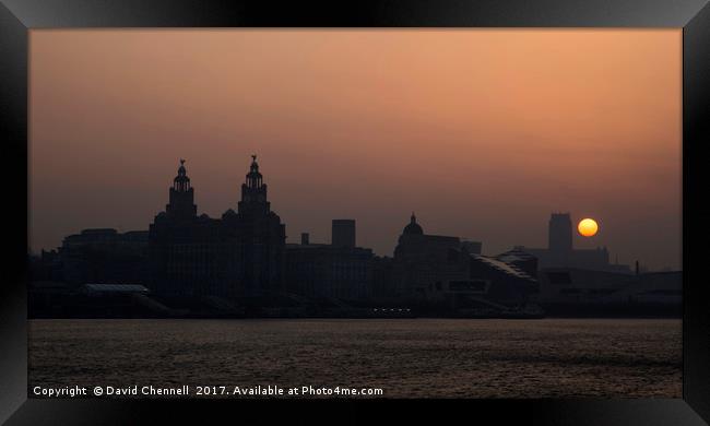 Liverpool Waterfront   Framed Print by David Chennell