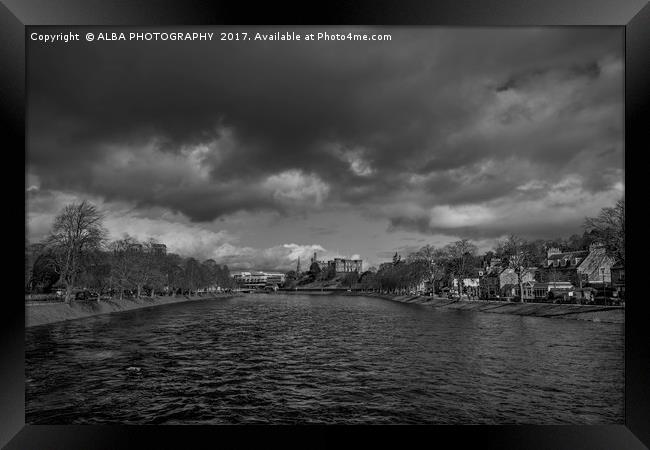 The River Ness, Inverness, Scotland. Framed Print by ALBA PHOTOGRAPHY