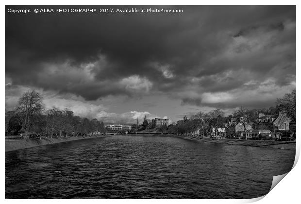The River Ness, Inverness, Scotland. Print by ALBA PHOTOGRAPHY