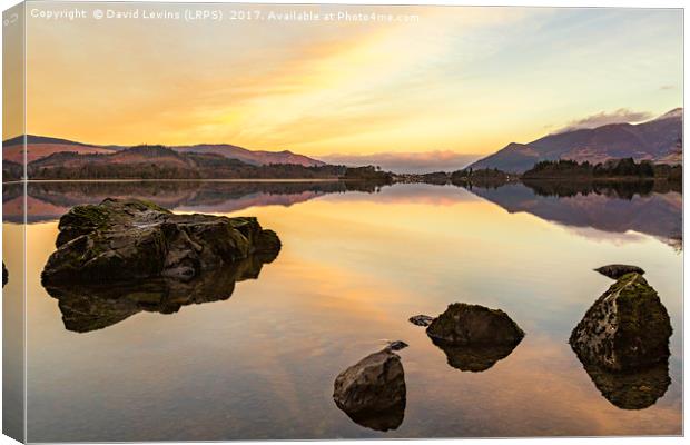 Lake District Sunrise Canvas Print by David Lewins (LRPS)