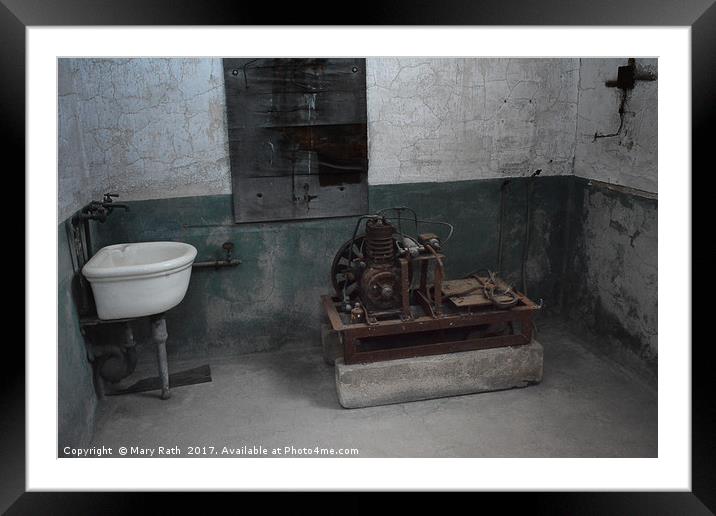 Sink and Motor Framed Mounted Print by Mary Rath