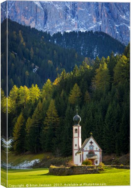 St Johann - Dolomites Canvas Print by Brian Jannsen