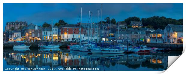 Padstow Cornwall England Print by Brian Jannsen