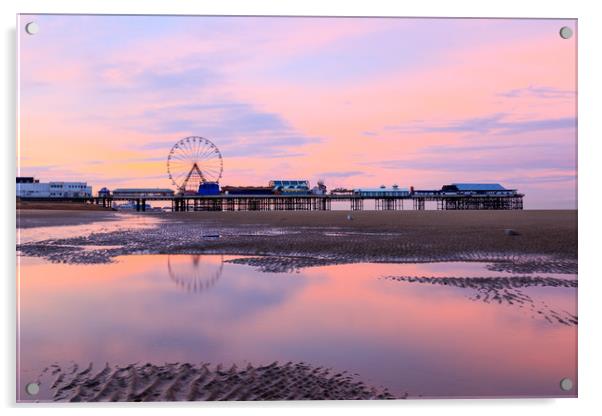 Blackpool Sunrise      Acrylic by chris smith