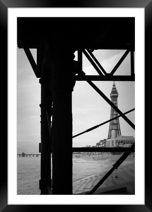 Blackpool Tower    Framed Mounted Print by chris smith