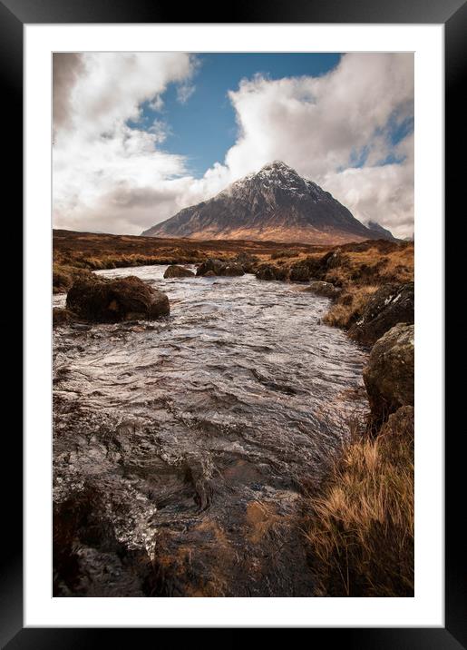 Buachaille Etive Mor Framed Mounted Print by Willie Cowie