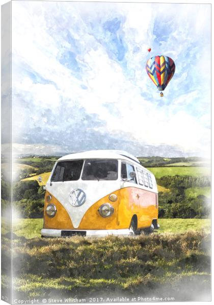 Field Camper Canvas Print by Steve Whitham