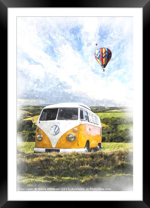 Field Camper Framed Mounted Print by Steve Whitham