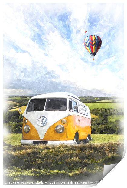Field Camper Print by Steve Whitham