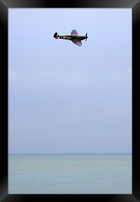 Lone Spitfire Framed Print by Oxon Images