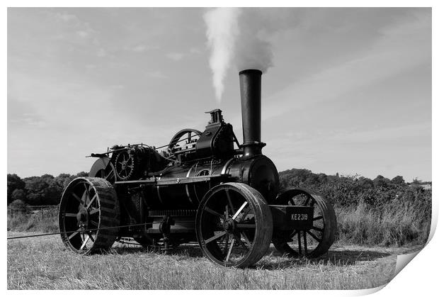 Steam Ploughing Print by Alan Barnes