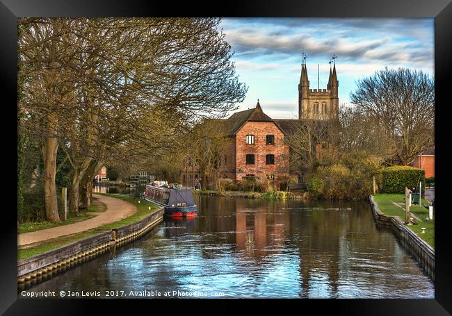 The Kennet and Avon at Newbury Framed Print by Ian Lewis