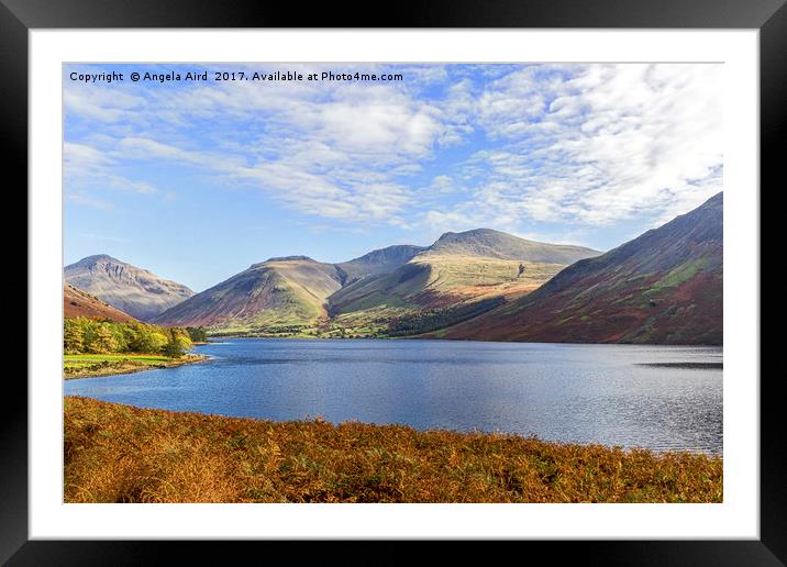 Wastwater. Framed Mounted Print by Angela Aird