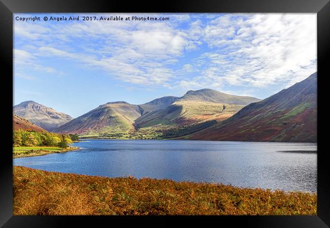 Wastwater. Framed Print by Angela Aird