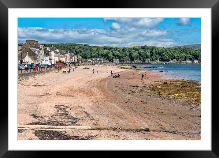 Millport Beach Framed Mounted Print by Valerie Paterson