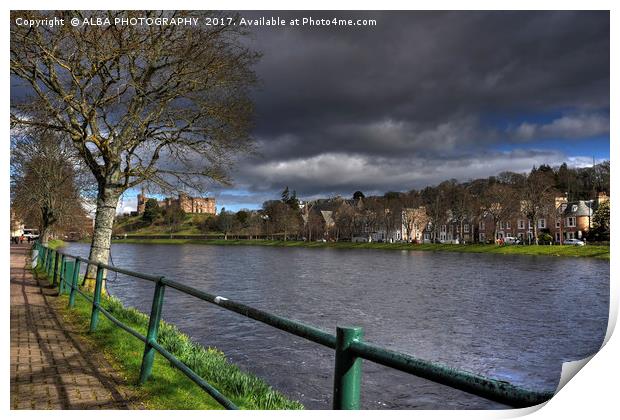 The River Ness, Inverness, Scotland. Print by ALBA PHOTOGRAPHY
