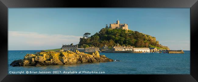 St Michaels Mount Framed Print by Brian Jannsen