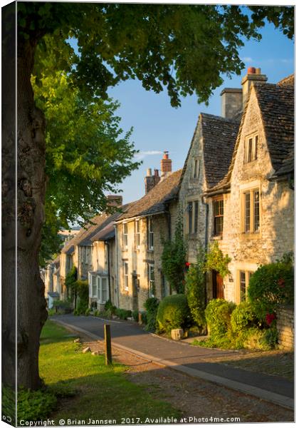 Burford Homes - Cotswolds Canvas Print by Brian Jannsen