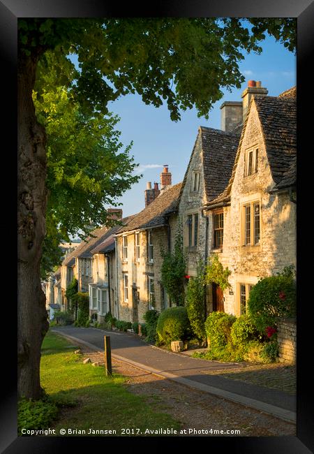 Burford Homes - Cotswolds Framed Print by Brian Jannsen