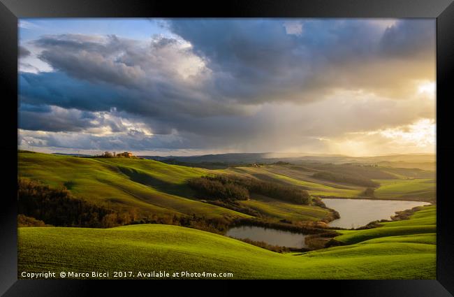 Tuscany countryside Framed Print by Marco Bicci