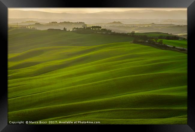 Tuscany landscape Framed Print by Marco Bicci