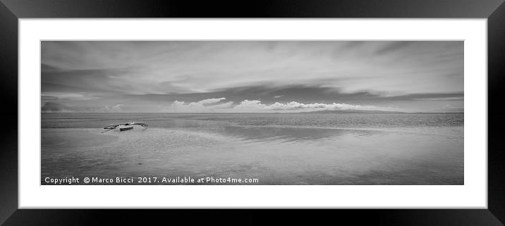 Scenic view of Virgin Island in Bohol, Philippines Framed Mounted Print by Marco Bicci