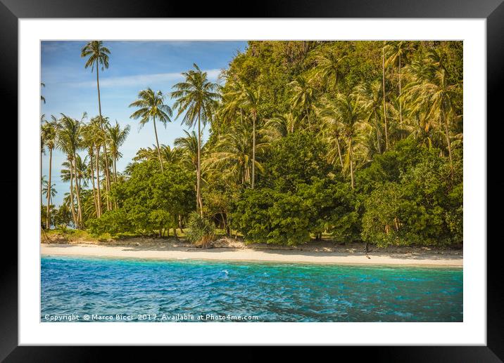 The wild nature of Bacuit Archipelago Framed Mounted Print by Marco Bicci